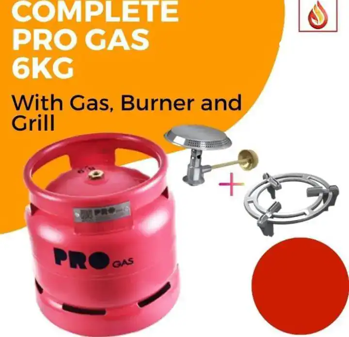 ProGas 6kg cylinder with burner and grill at KeGasDealers Kenya